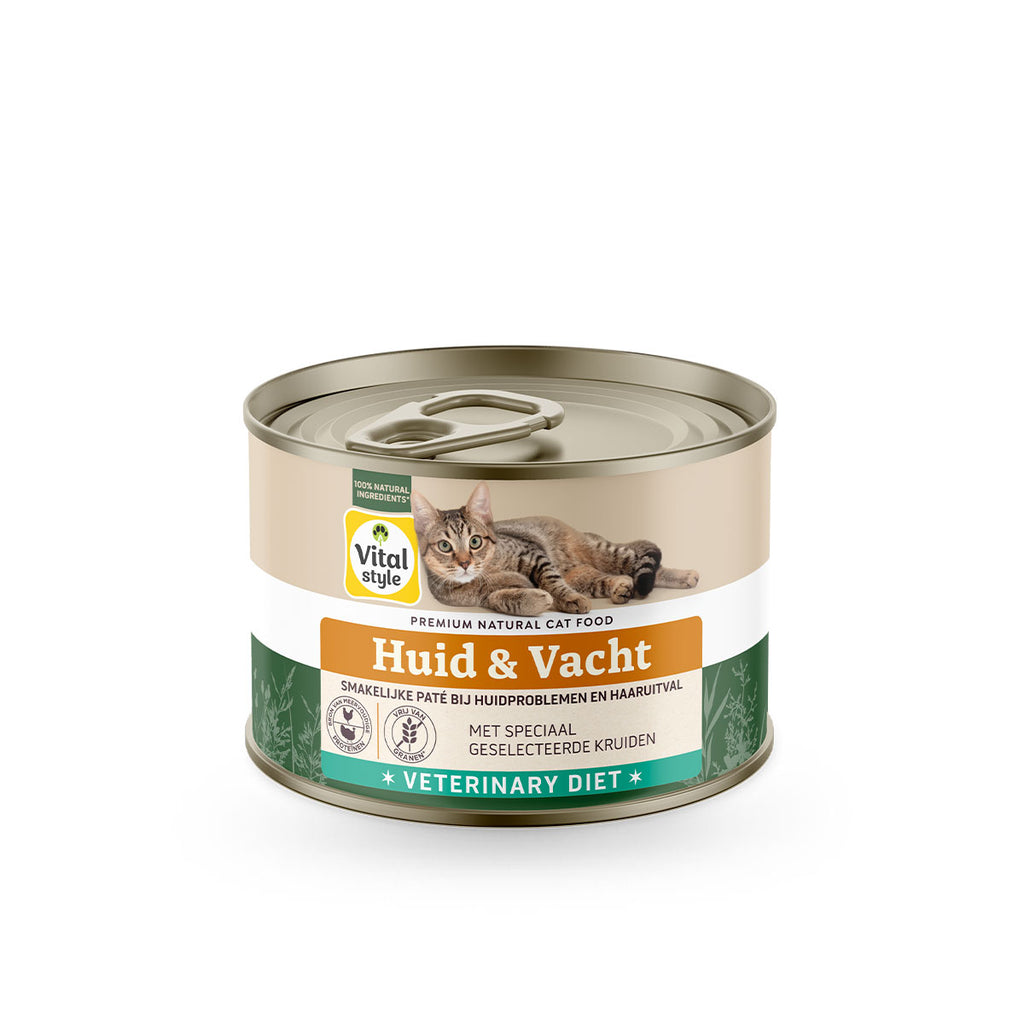 Kat Huid & Vacht Natvoer Blik